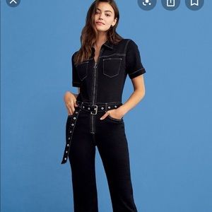 WARP & WEFT PVG - WIDE LEG JUMPSUIT | BLACK - M